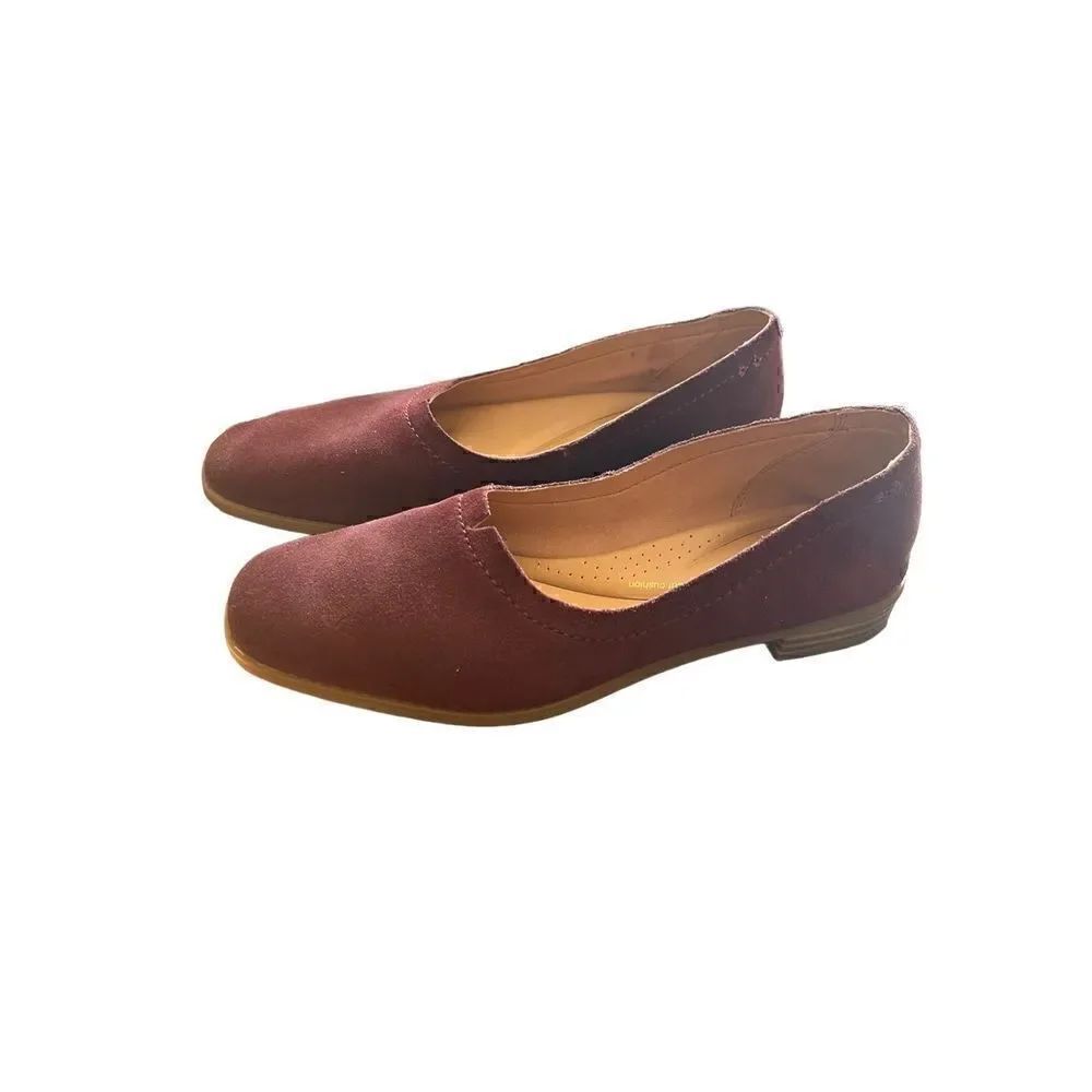 Clarks Pure Walk Leather Flats - Picture 2 of 8